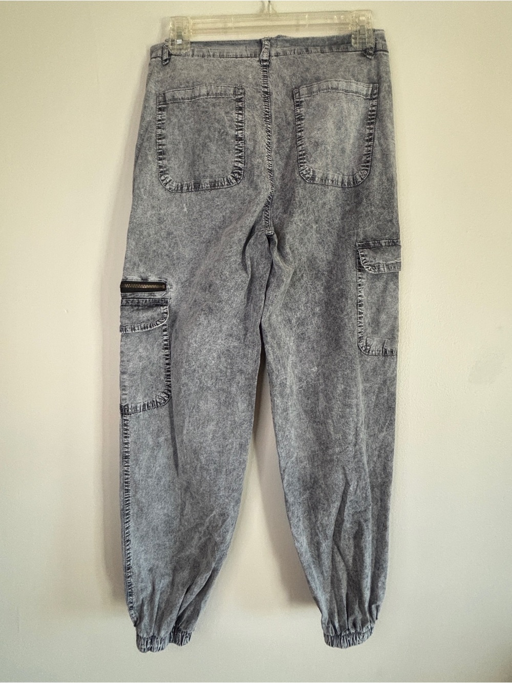 if it were me Grey Acid-Wash Cargo Joggers - Picture 5 of 5